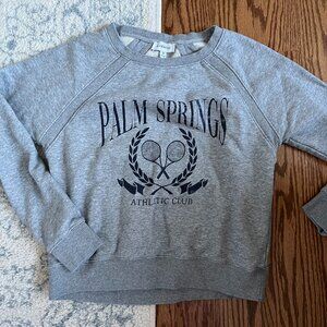 Grey Palm Springs crewneck